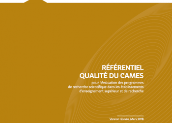 Référentiel qualité du CAMES pour l’évaluation des programmes de recherche scientifique