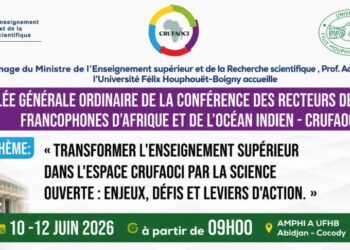 Abidjan accueillera l&rsquo;Assemblée Générale la Conférence des Recteurs des Universités Francopjones d&rsquo;Afrique et de l&rsquo;Océan Indien (CRUFAOCI)